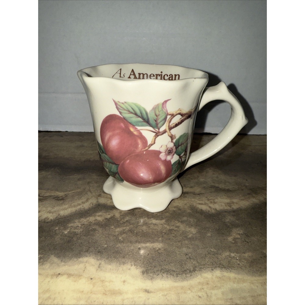 Cracker Barrel Sweet As Pie Coffee Mug/Tea  Cup - "As American as Apple Pie"